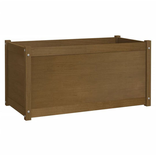 Garden Planter Honey Brown 100x50x50 cm Solid Pinewood Vidaxl Brown