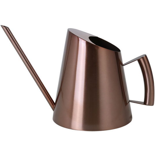 Watering Can, Flower Pot Stainless Steel Pot with Long Spout Garden Plants Flower Vase Bucket Watering Can Kettle, Large 1500ML Bronze