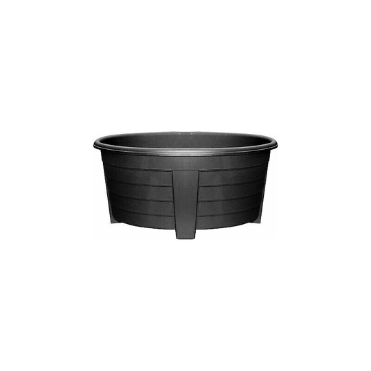 Viss - 2 x 55cm Large Plastic Flower Planter Trough Plant Pot Outdoor Garden Long Oval
