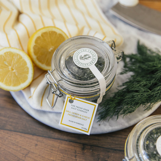 Dill, Lemon And Garlic Sea Salt Seasoning Jar