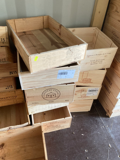 Allotment Planters - Original Wine Box Grade B 3x Selection For Upcycle