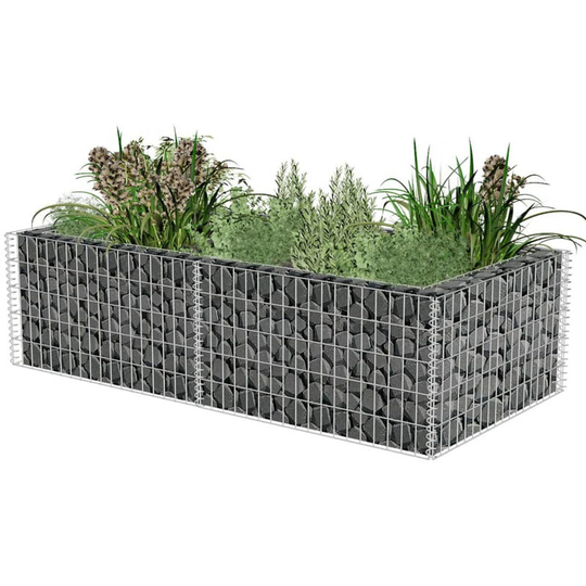 Asupermall - Gabion Planter 180 x 90 x 50 cm
