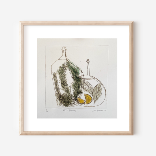 'Herb Infused' Intaglio Drypoint Print