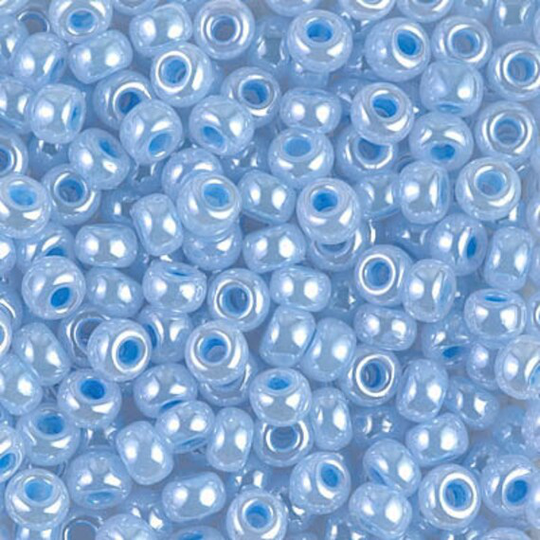 Miyuki Seed Beads 6/0 Sky Blue Ceylon, 0524