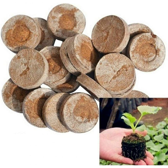 Compressed nutrient block for nursery | 5 pieces, 30mm plant block for nurseries, garden plant block, peat seedling
