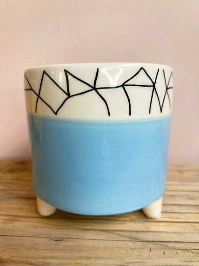 Blue Line Pot