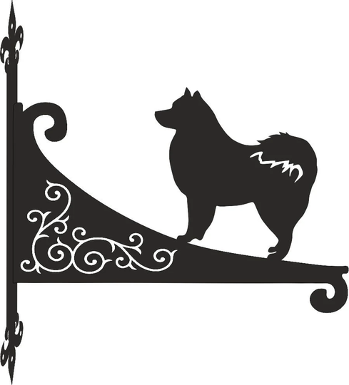 Finnish Lapphund Scroll Hanging Bracket