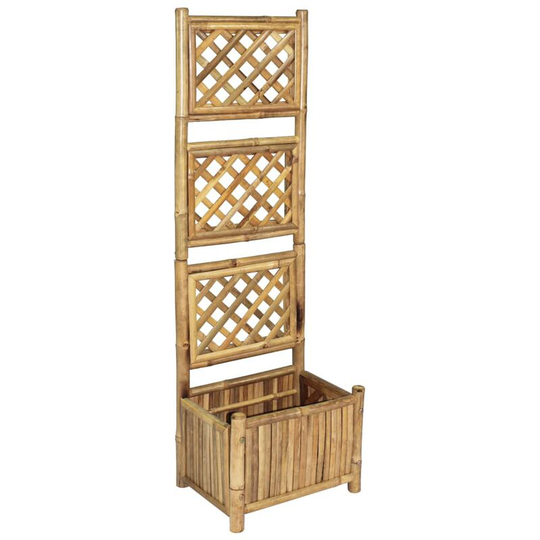 Vidaxl - Garden Raised Bed with Trellis Bamboo 40 cm Brown