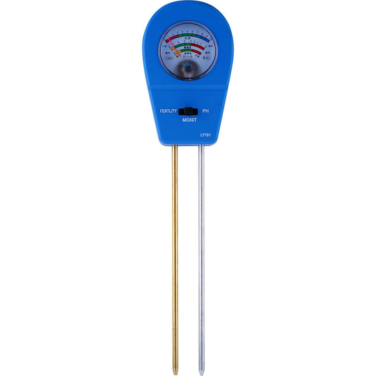 Asupermall - 3-in-1 Soil Test ph Moisture Meter Fertility Tester Garden Plant Flowers Soil Monitor Tool Multi-Functional Bonsai Moisture ph Analyzer
