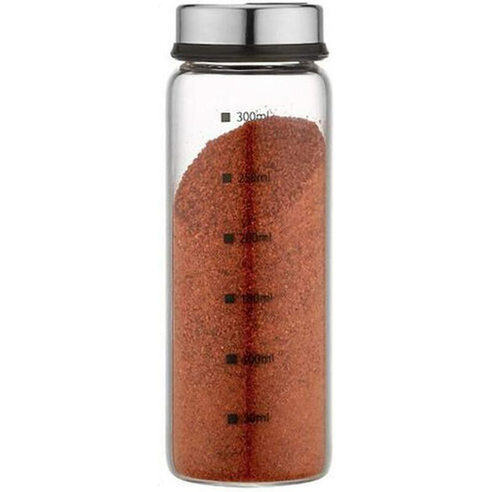 Groofoo - Salt and Pepper Shakers with Adjustable Pouring Holes - Perfect Dispenser for Your Salts, 300 ml