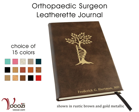 Orthopaedic Surgeon Personalized Leatherette Journal Doctor Of Osteopathic Medicine