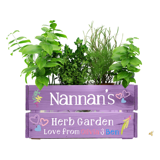 Personalised Garden Tool Storage, Birthday Gift Box, Indoor Herb Garden, Wooden 40Th Birthday Gifts For Women