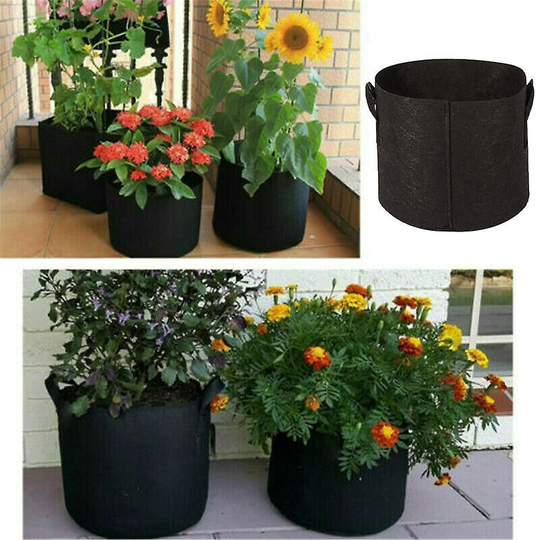 Garden Yard Vegetable Planter Grow Pot Fabric Bag Potato Tomato Planting Container Pouch - Flkwoh