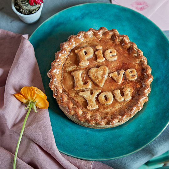 Large 'Pie Love You' Pork Pie