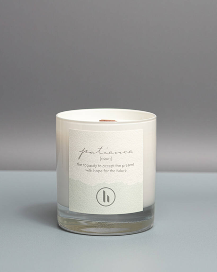 'Patience' A Fresh, Aromatic Herb Scented Candle