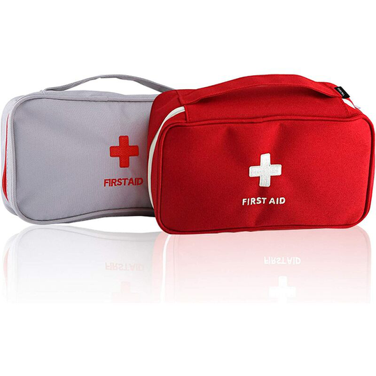 Litzee - Portable Mini First Aid Sets 2 Pieces Travel Pharmacy Multifunctional Medicine First Aid Bag Storage Bag Emergency Kit for Outdoor Sports