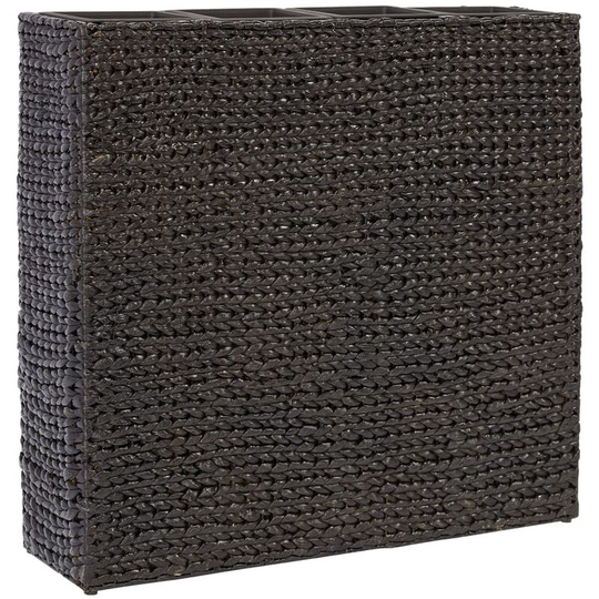 Garden Raised Bed with 4 Pots Water Hyacinth Black Vidaxl Black