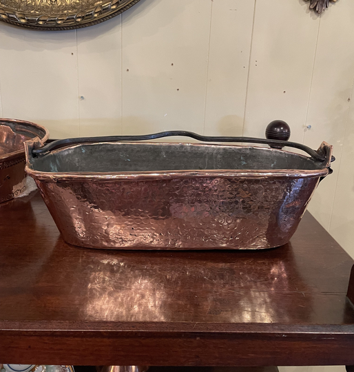 Antique Copper Fish Poacher From France