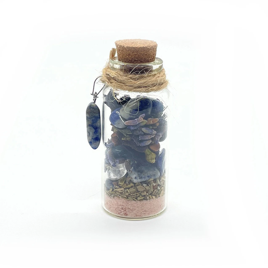 Relaxation Spell Jar, Lavender Bottle, Decorative Glass Bottle With Cork, Relaxation, 2.3 Inches Tall