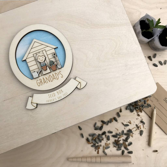 Personalised Grandad's Seed Box