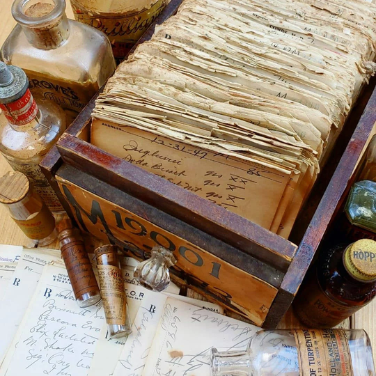 Vintage 1940S Kansas Pharmacy Prescriptions