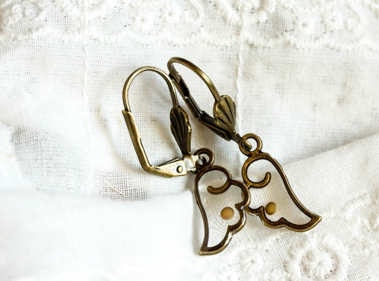 Mustard Seed Earrings, Angel Wings, Faith Jewelry, Christian, Religious Birthday, Mothers Day, Encouragement, Gifts Vintage
