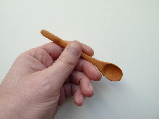 Salt Spoon/Spice Spoon/Jam Spoon Hand Carved From Alder Wood