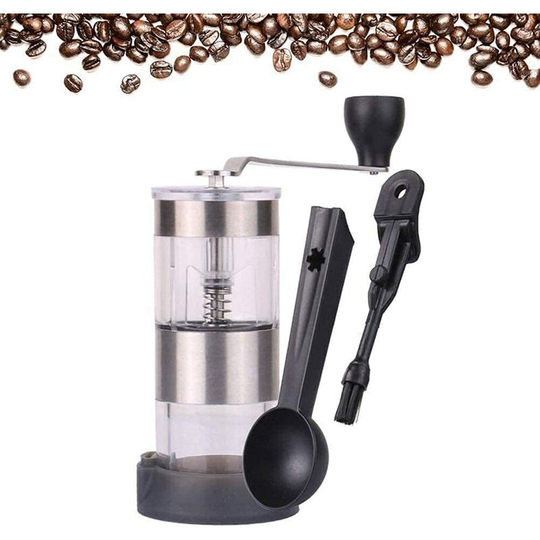 Premium Hand Crank Stainless Steel Salt and Pepper Grinder Black Pepper Grinder Hand Grinder Peppercorns Can be Washed Manually