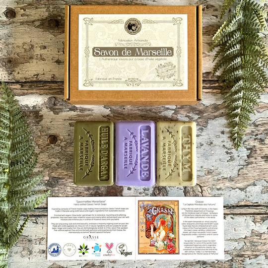 Three 'Aromatic' Fragranced Handmade French Soaps