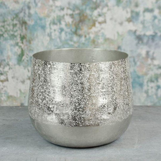 Silver Mayfair Planter | Extra-Large Metal