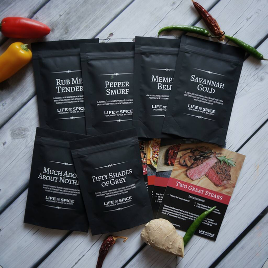 Classic Spice Rub Collection With Recipe Cards