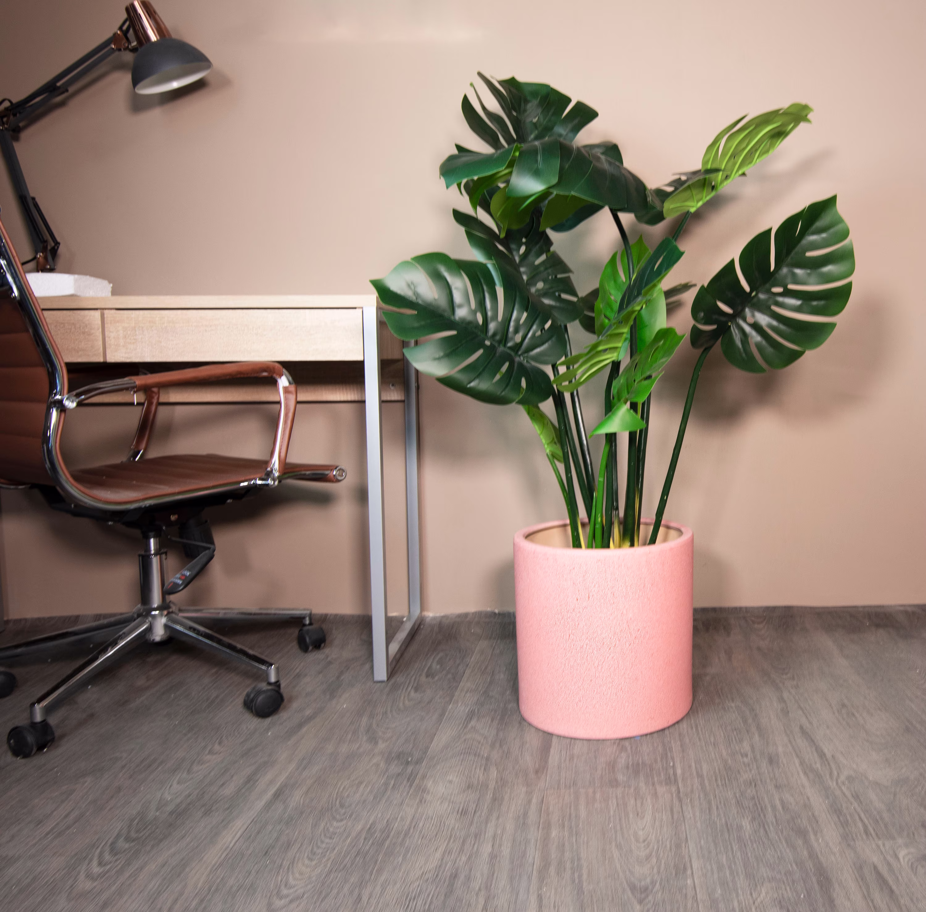 Ceramic Cylinder Pot - Mid Century Modern Planter Extra Large 13'' With Drainage Hole Planters Indoor Plant Pots Flower