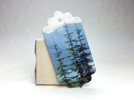 Cascade Trail Wildflower Seed Paper Gift Tag - Set Of 12 3" Long By 1.5