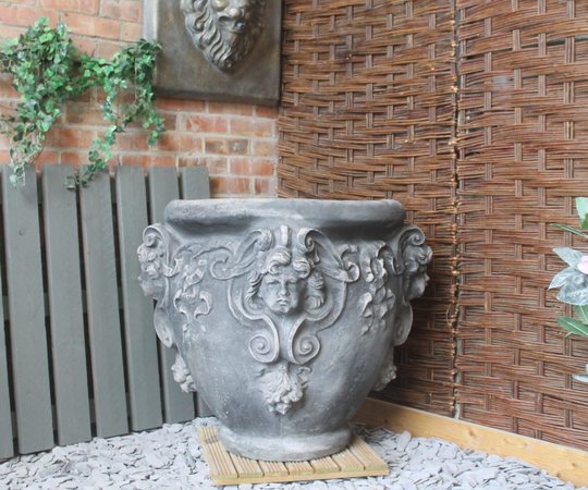 Single Parisian Urn Stone Pot Planter