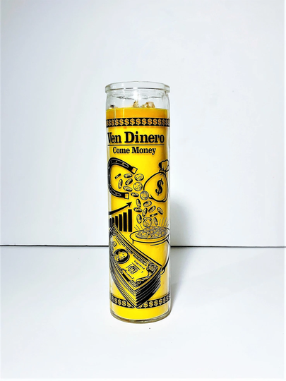 Dinero Ven Ami Candle, Money Come To Me, Ritual Candles, Prepared Attraction Abundance, 7 Day Candle