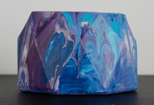 Octagon Shaped Succulent Planter, Octagon Planter, Pot With Drainage Hole, Abstract Colored Planter