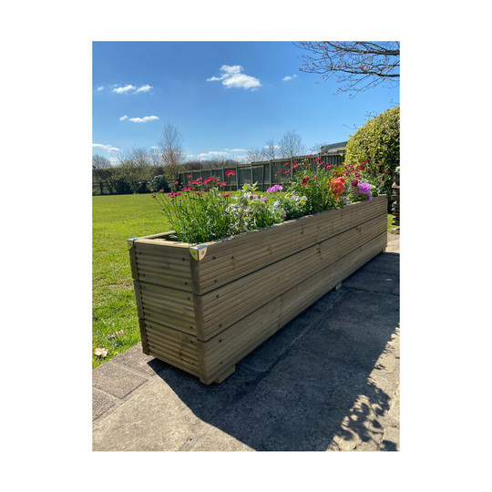 Deluxe Decking Planter 2.1m l x 0.3m w x 4 Boards High