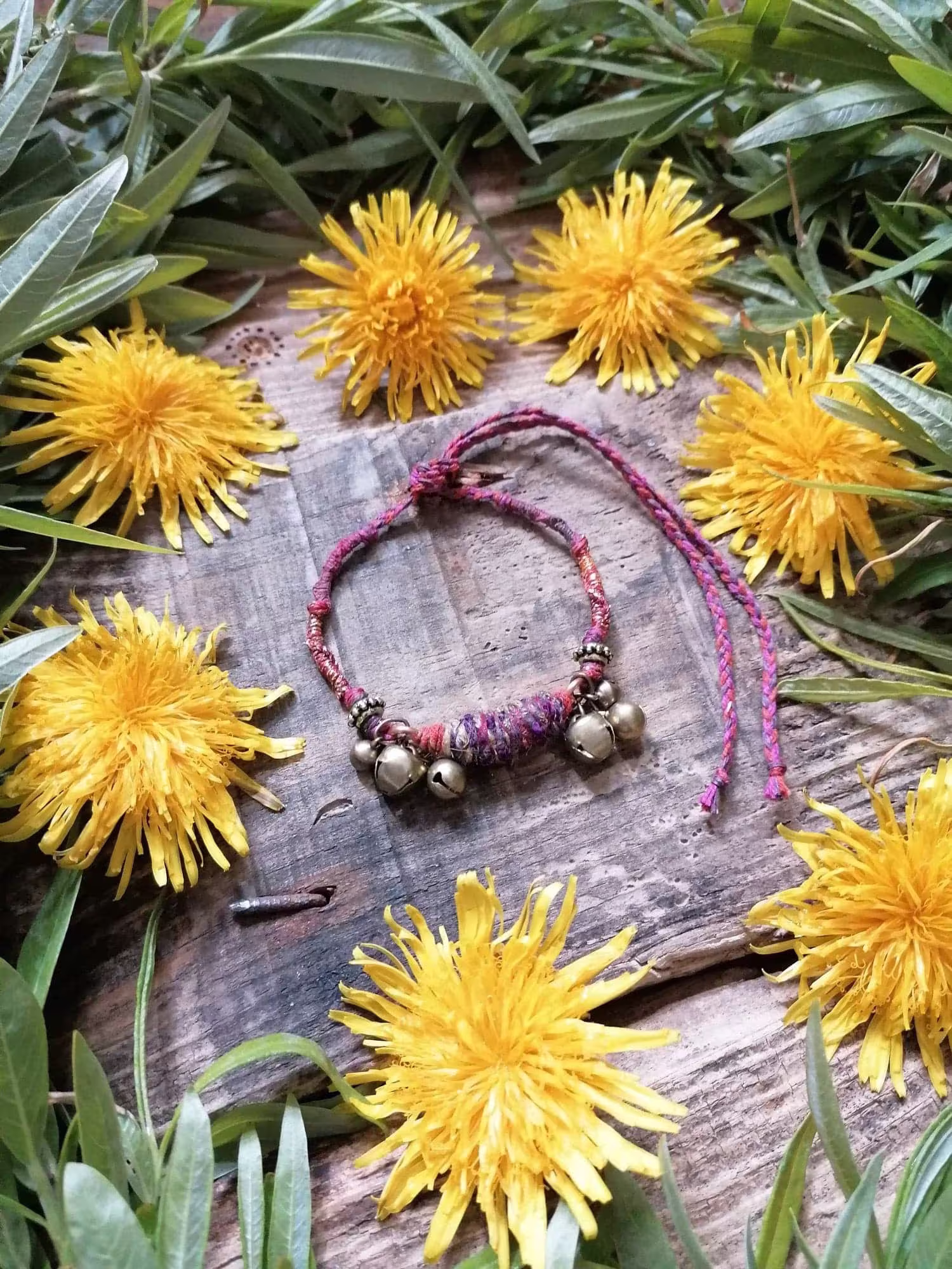 Witch Bells Charm Bracelet Protection Amulet Earthy Witches Jewelry Anklet Spell Jewellery Forest Elf Hedgewitch Hedge Talisman Spells