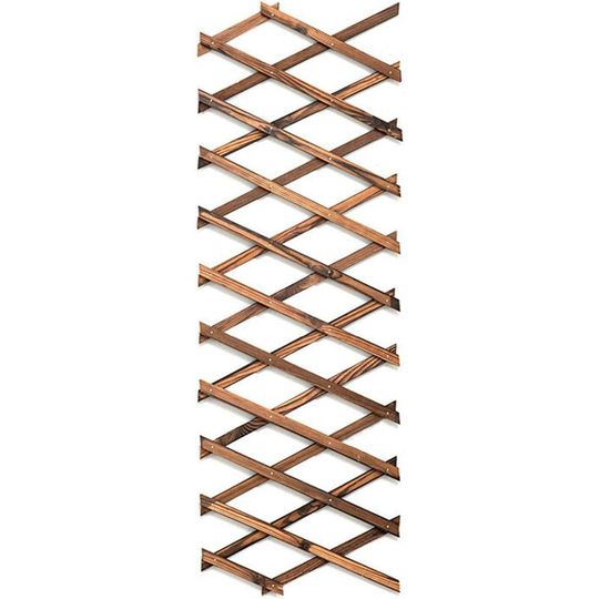 Aougo - Grid flower support ramp, garden trellis, frame decoration, outdoor garden plant, climbing, retractable fence, wooden trellis