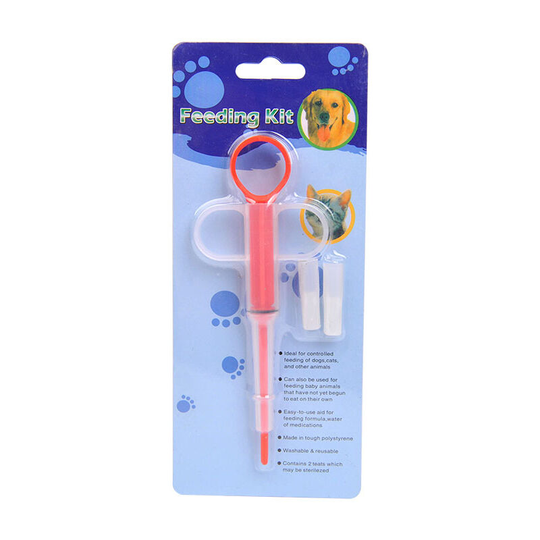 10 Pieces Cat Pill Launcher, Cat Pill Syringe Syringes for Pet Animals Medicine Red - Thsinde