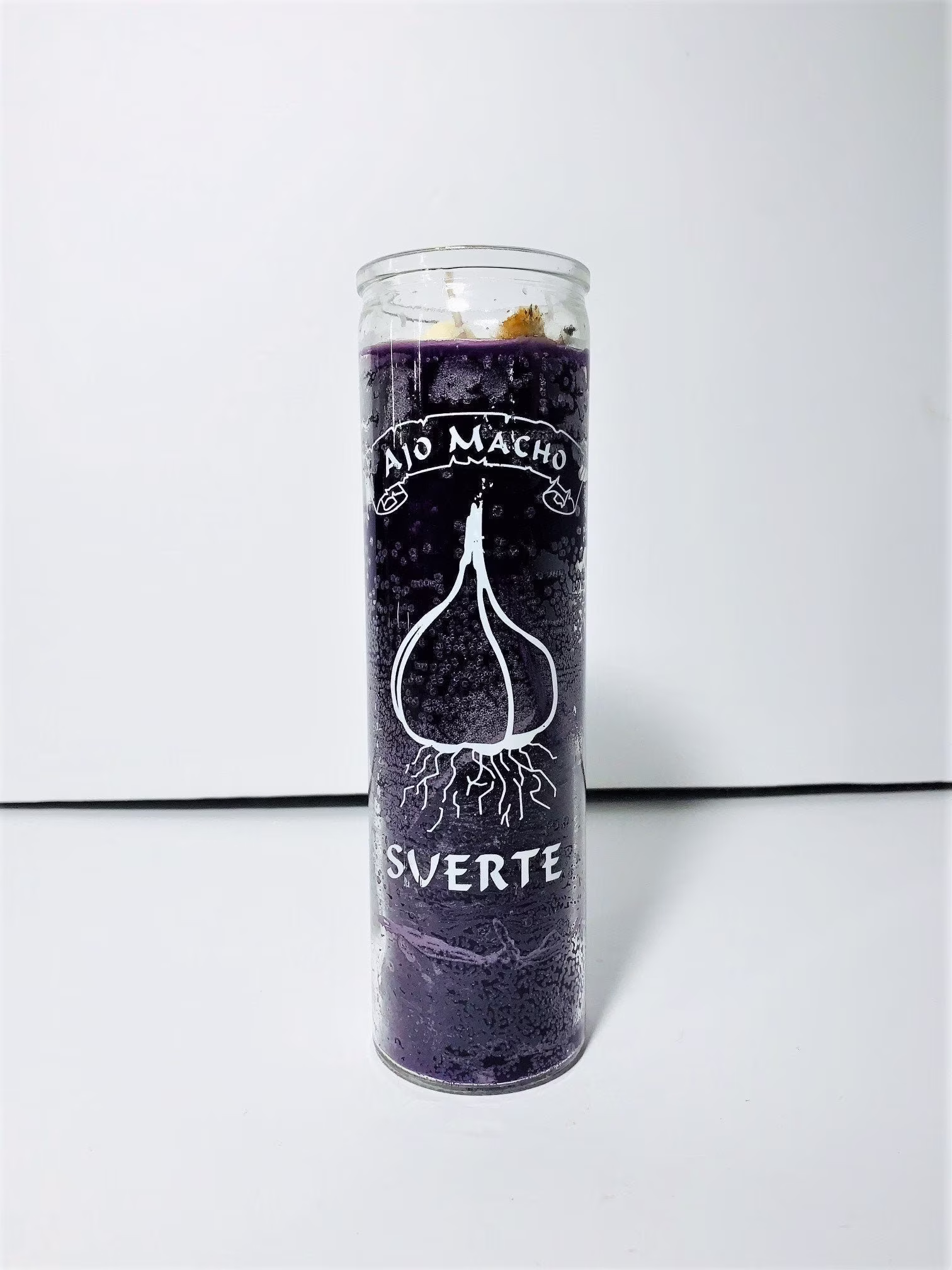 Ajo Macho Candle Good Luck 7 Day Ritual Male Garlic Fixed Santeria Novena Candles Veladoras Preparadas