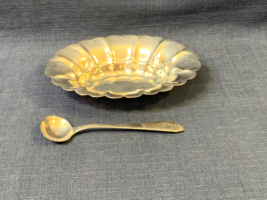 Antique Sterling Salt Cellar Master Sized