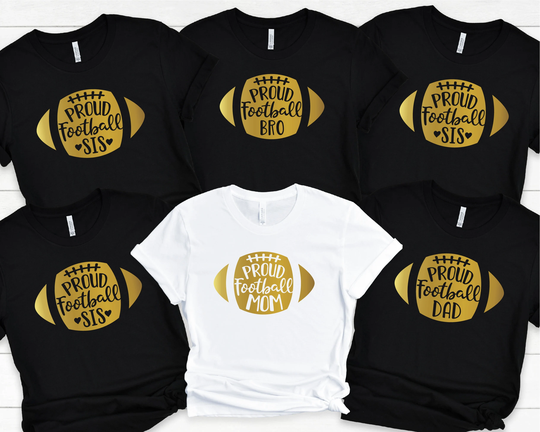 Proud Football Family Shirt, Mom Dad, Game Day Season Tee, Women's Shirt