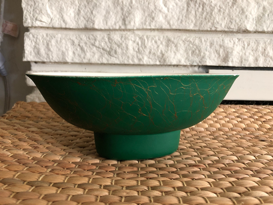 Maddux Of California Green With Gold Planter
