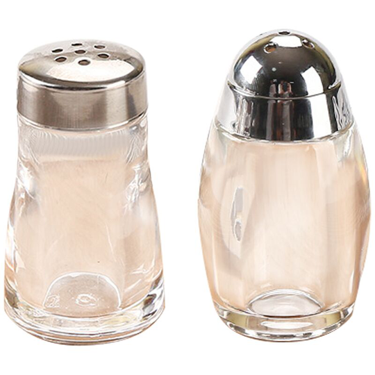 Refillable Seasoning Bottle Salt and Pepper Shakers Kitchen Decor (Set of 2) Salt Shaker Set 8076+8015
