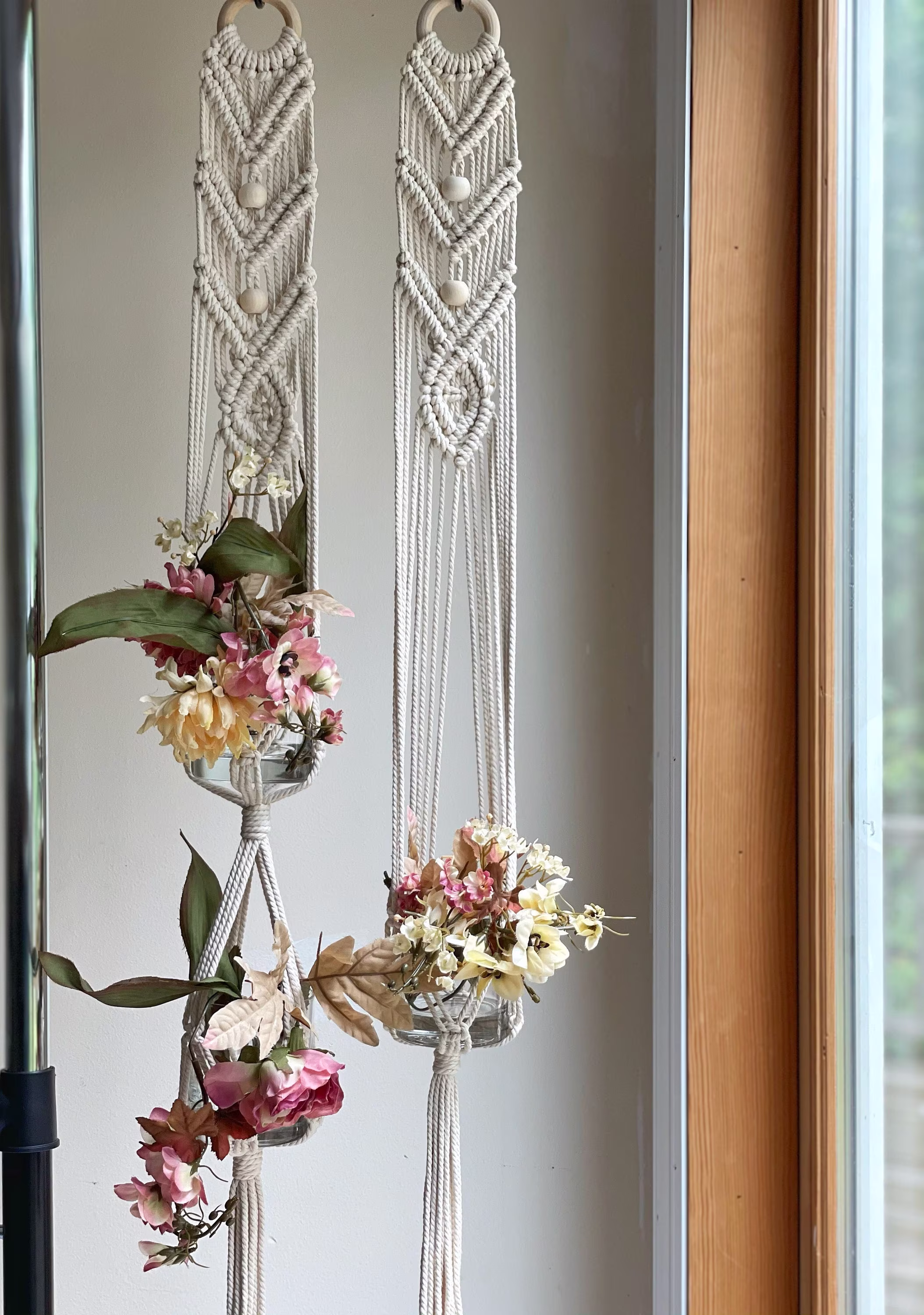 Macrame Wall Plant Hanger | Squishmallow Holder Indoor & Outdoor Decor Lover Gift