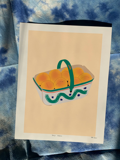 Peach Season Giclée Art Print