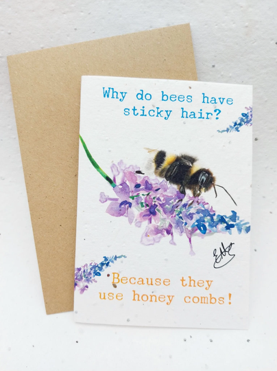 Plantable Seed Cards Eco Friendly Cards Paper Funny Birthday Card
