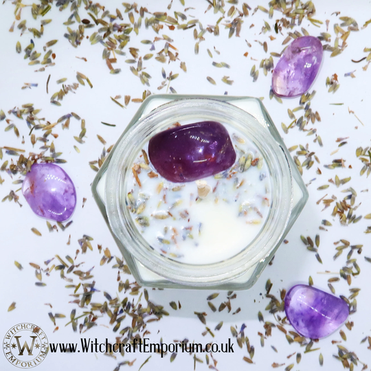 Divination Ritual Jar Candle - Vegan Magic Pagan Wicca Spell Organic Natural