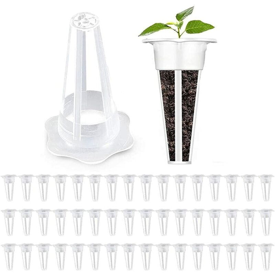50 Piece Basket Replacement - Seed Basket Compatible with Sponge Grow Containers Plant Containers for Hydroponic Growing System